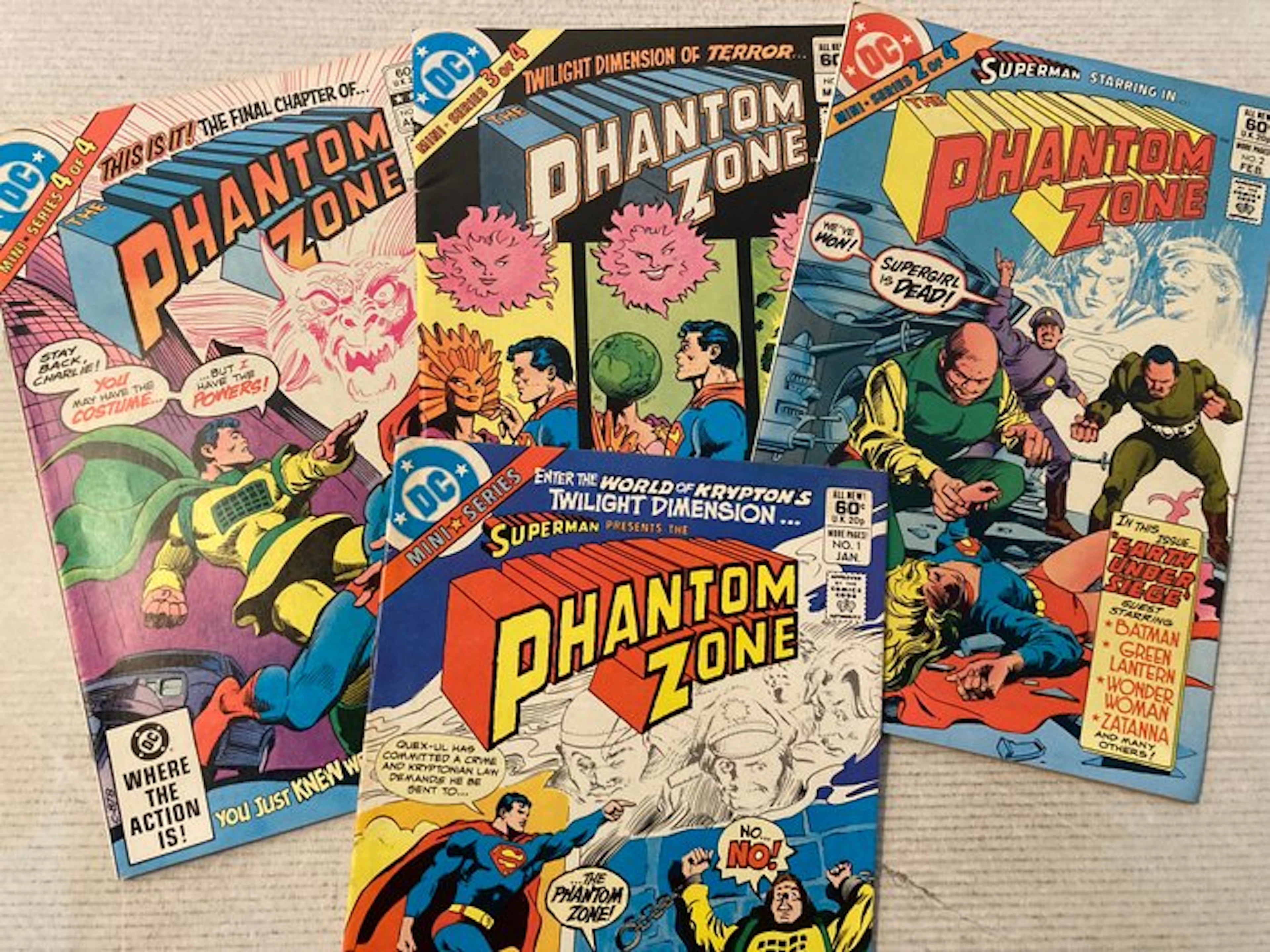 Superman Presents The Phantom Zone (1982) 4 comics in range # 1 to 4