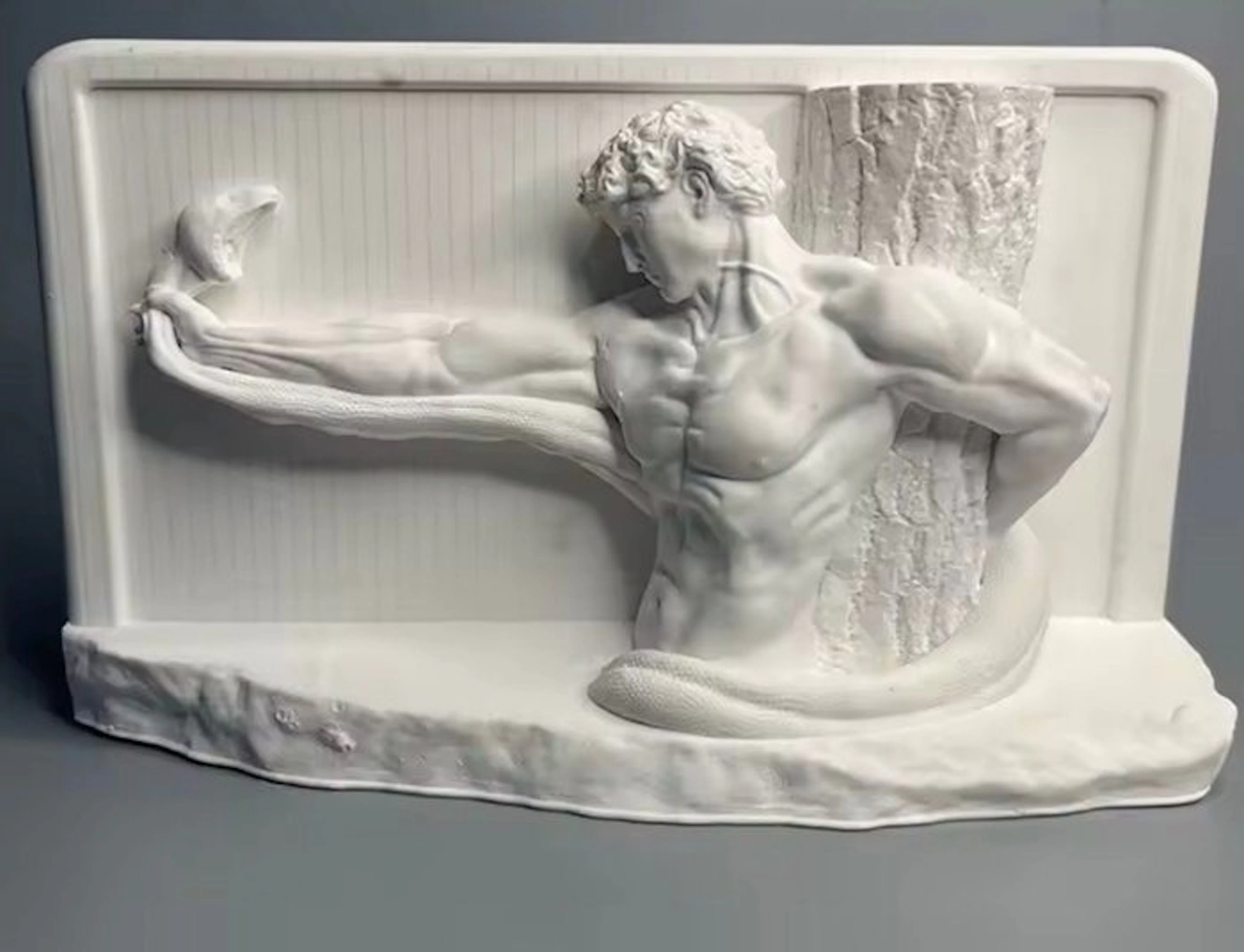 Statue, Lotta con serpente - 17 cm - Plaster