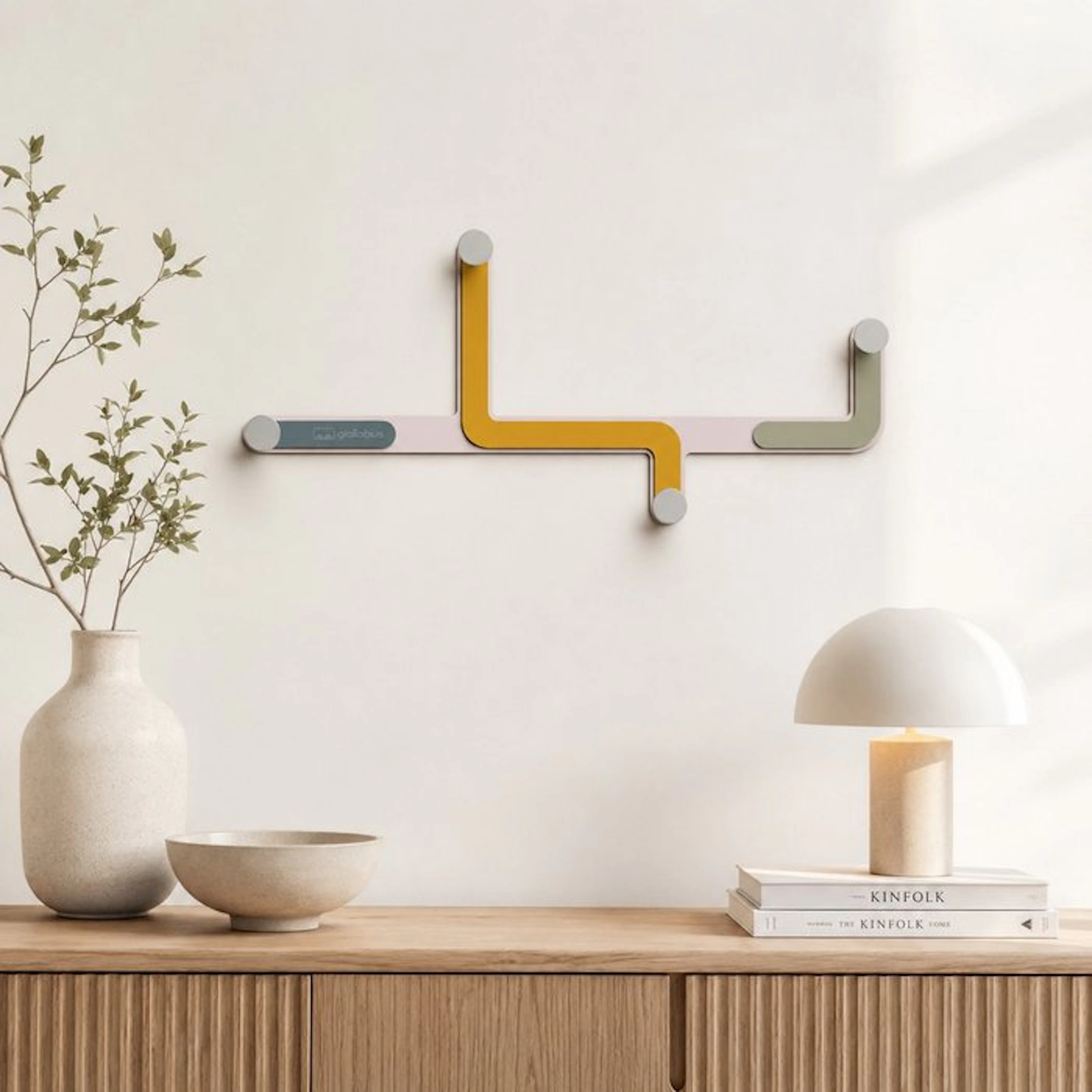Francesco Calo - Set of coat hooks - FOR ME - Wood, Aluminum - 12 - Soft