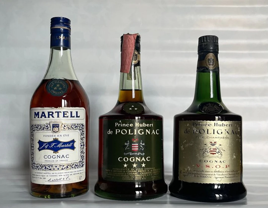 Martell, Prince Hubert de Polignac - 3 Star + VSOP Cognac - b