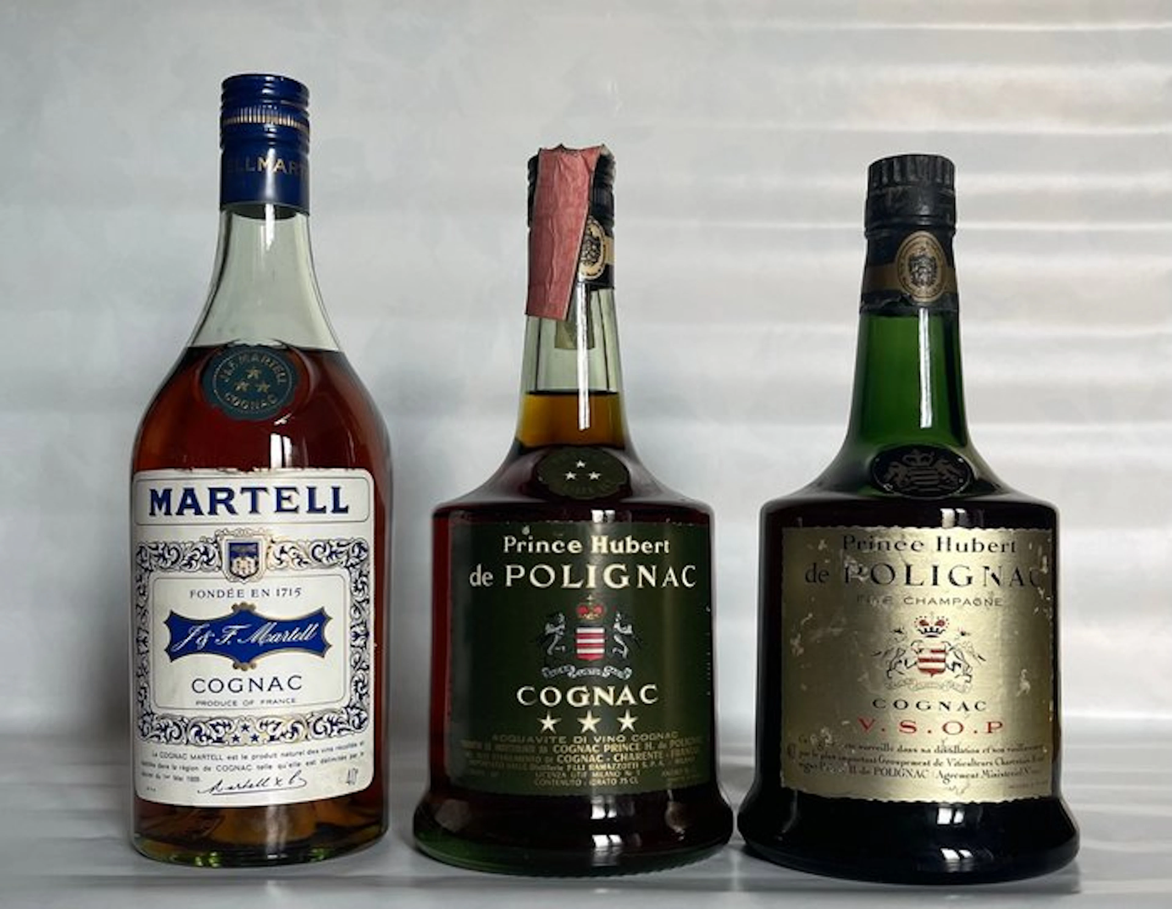 Martell, Prince Hubert de Polignac - 3 Star + VSOP Cognac - b
