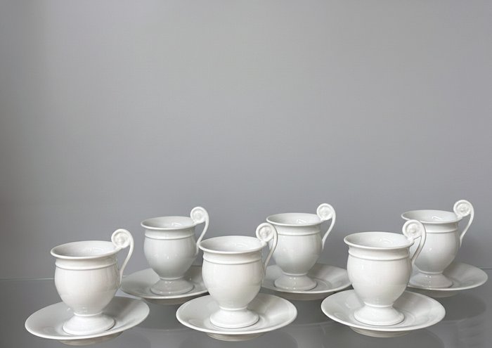Cup and saucer (6) - 2775 - Porcelain
