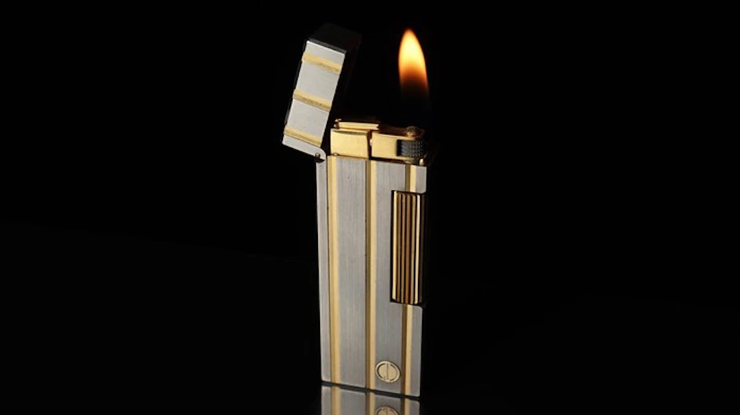 Dunhill - Two-Tone Vertical Lines Pattern Rollagas...