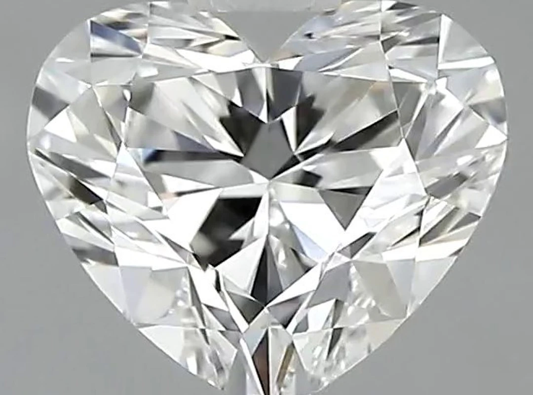 1 pcs Diamond (Natural) - 0.61 ct - Heart - E - IF...