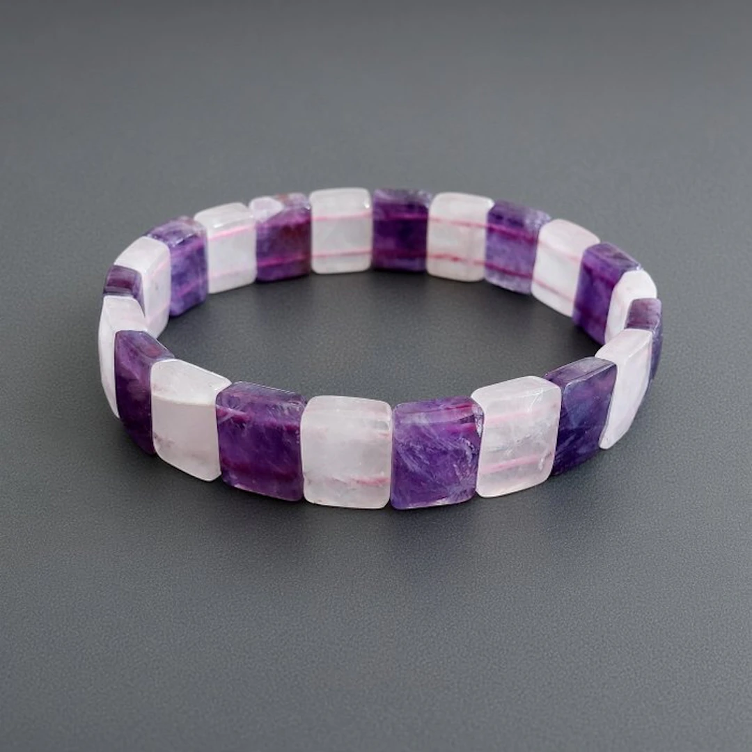 Amethyst and rose quartz