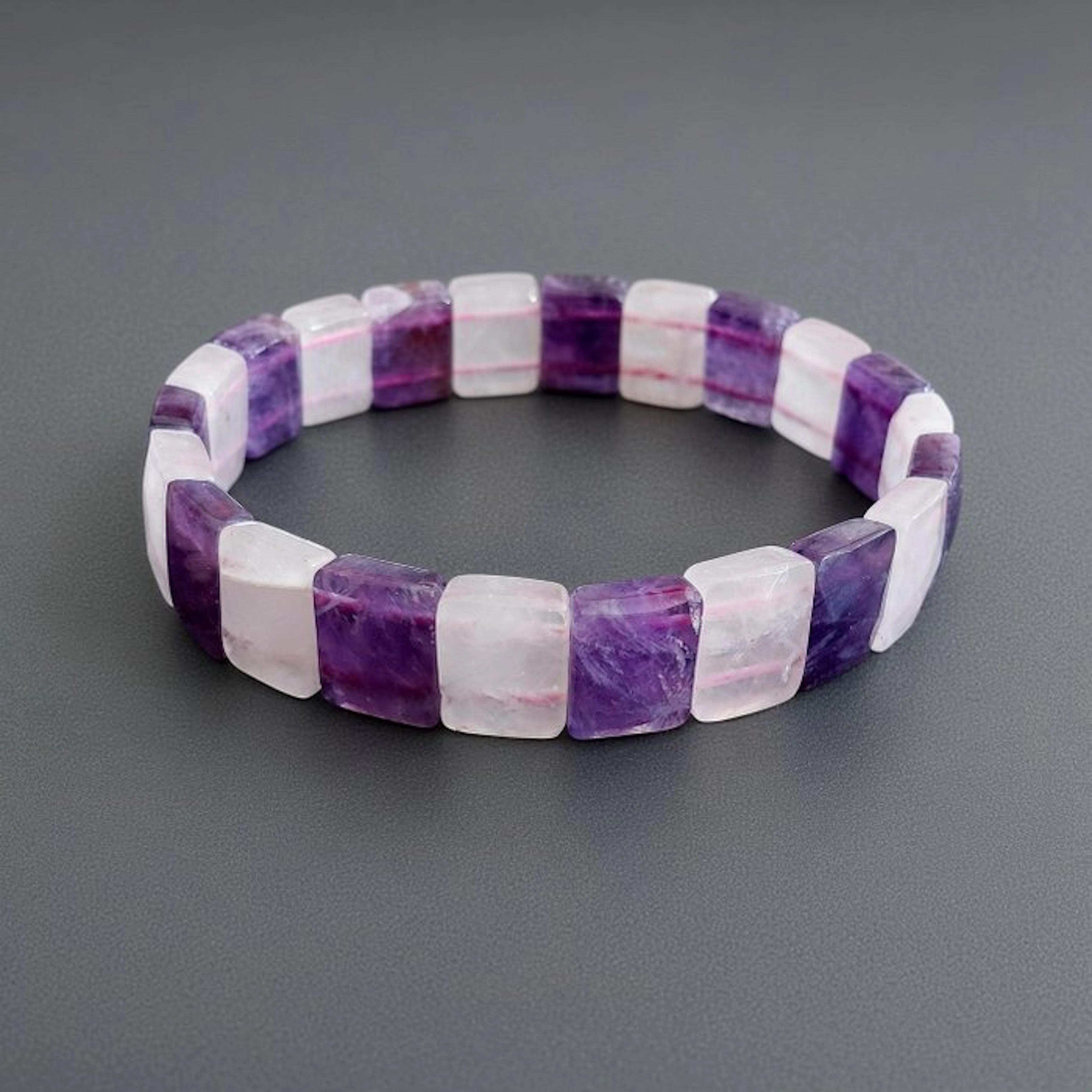 Amethyst and rose quartz