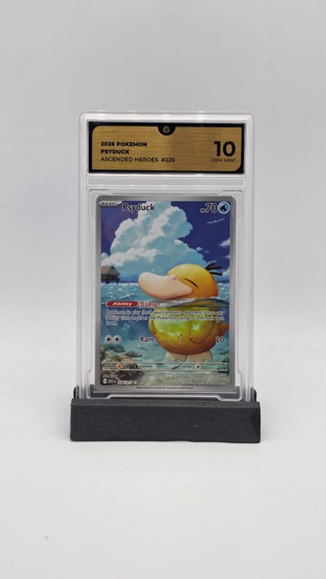 Pokémon - 1 Graded card - Psyduck 226/227 Full art - GG 10 - Mega Evolution