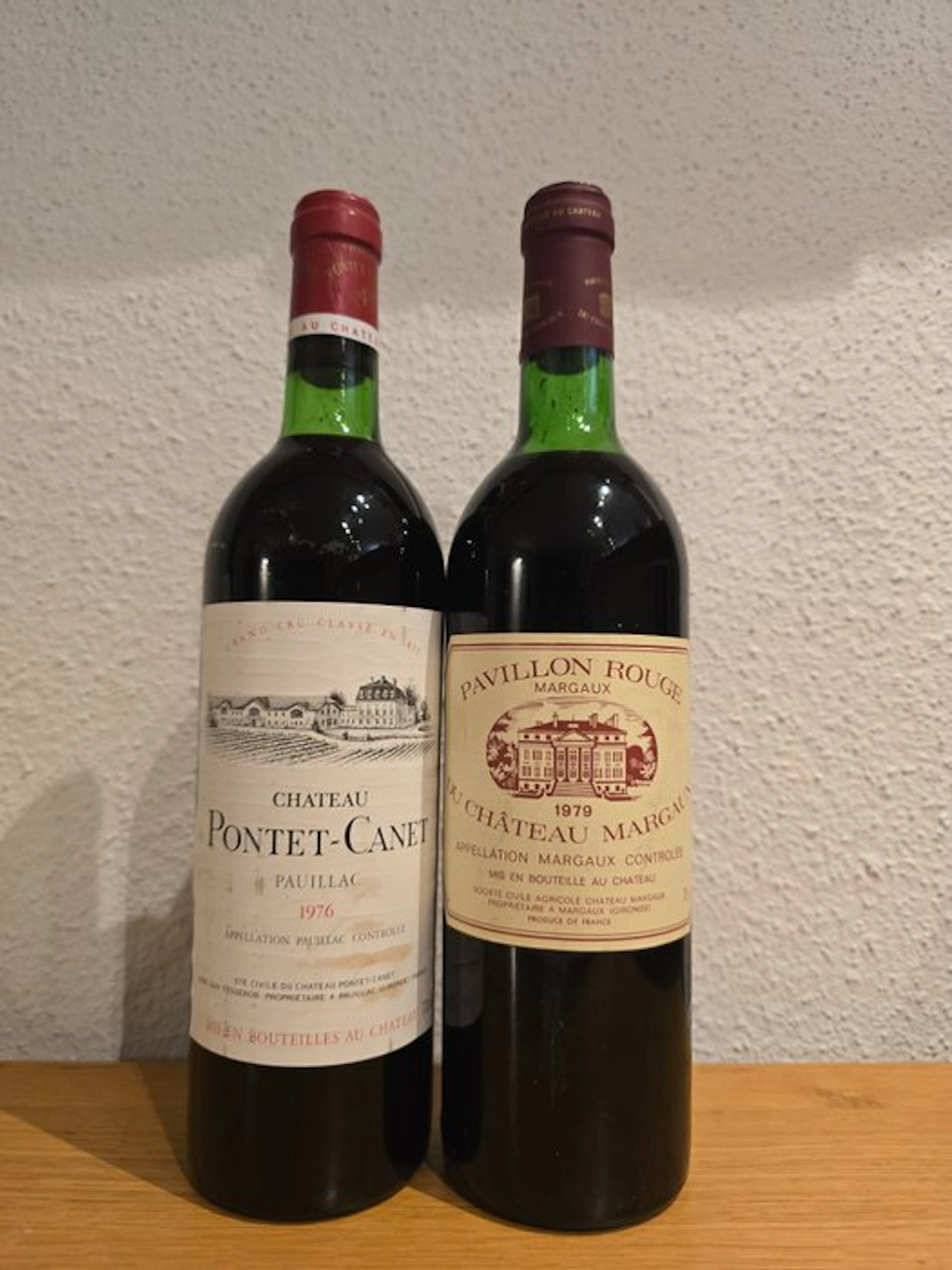 1976 Chateau Pontet-Canet & 1979 Pavillon Rouge du Chateau Margaux - Pauillac