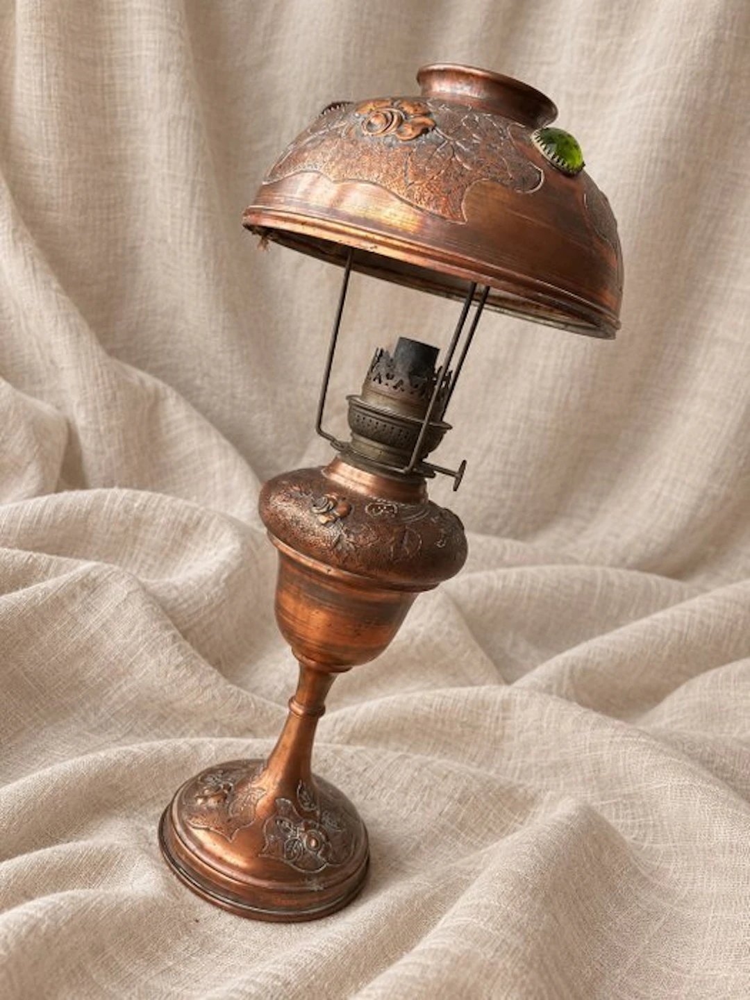 kosmos brenner - Kerosene lamp - Copper, Glass