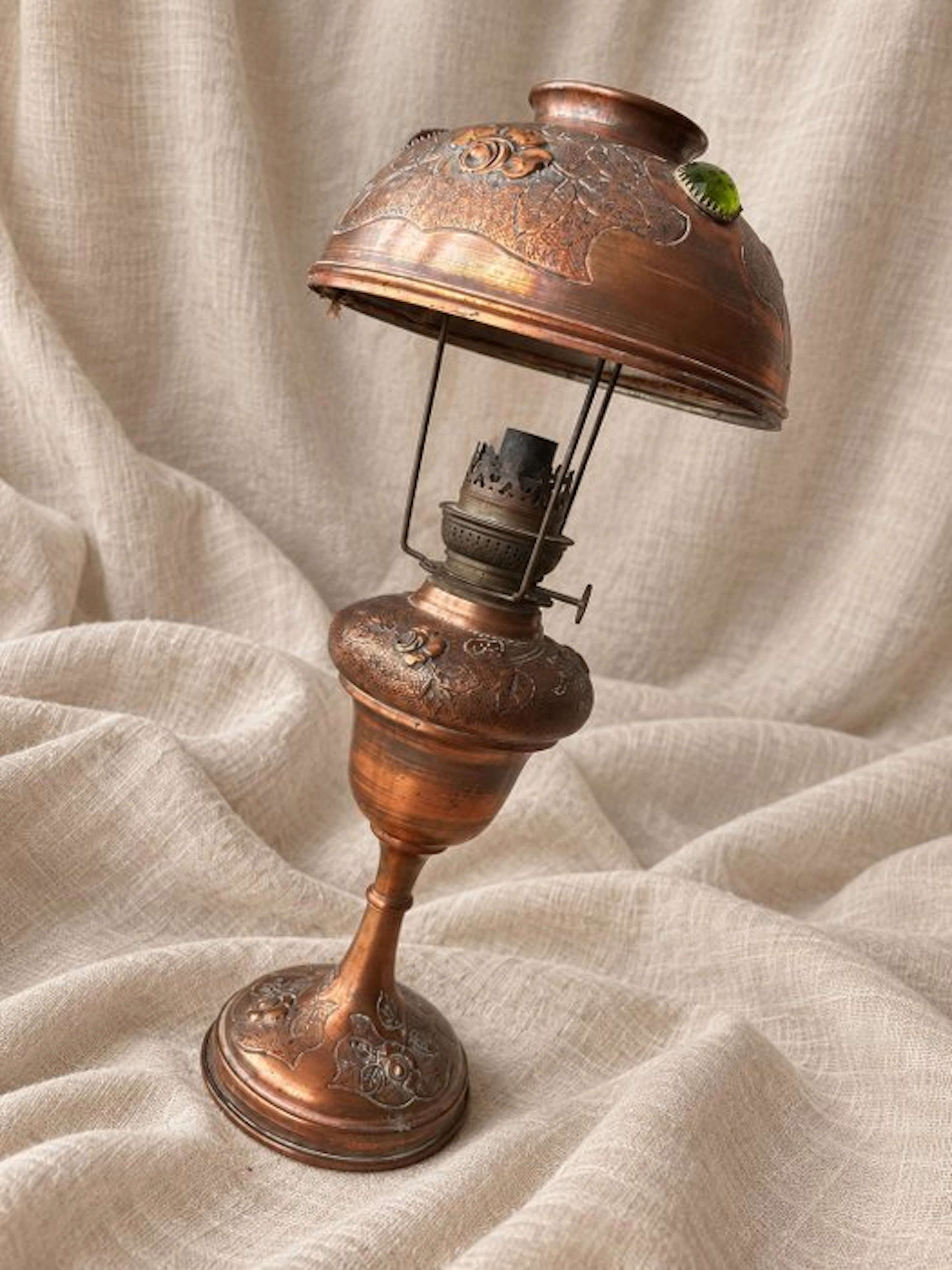kosmos brenner - Kerosene lamp - Copper, Glass