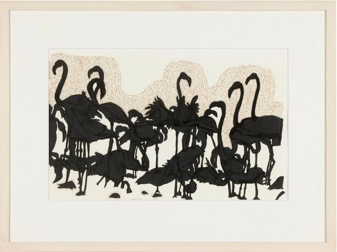 Liz Bachhuber (1953) - Flamingos