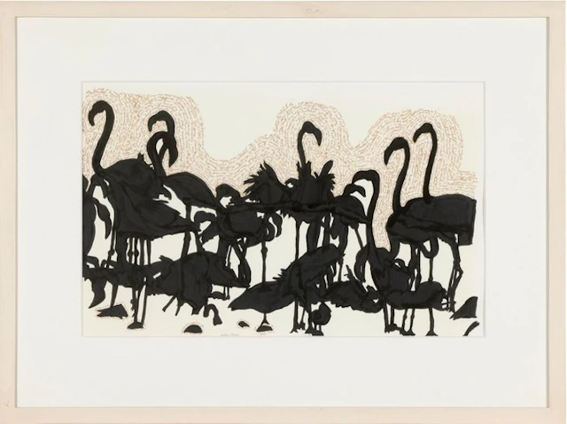 Liz Bachhuber (1953) - Flamingos