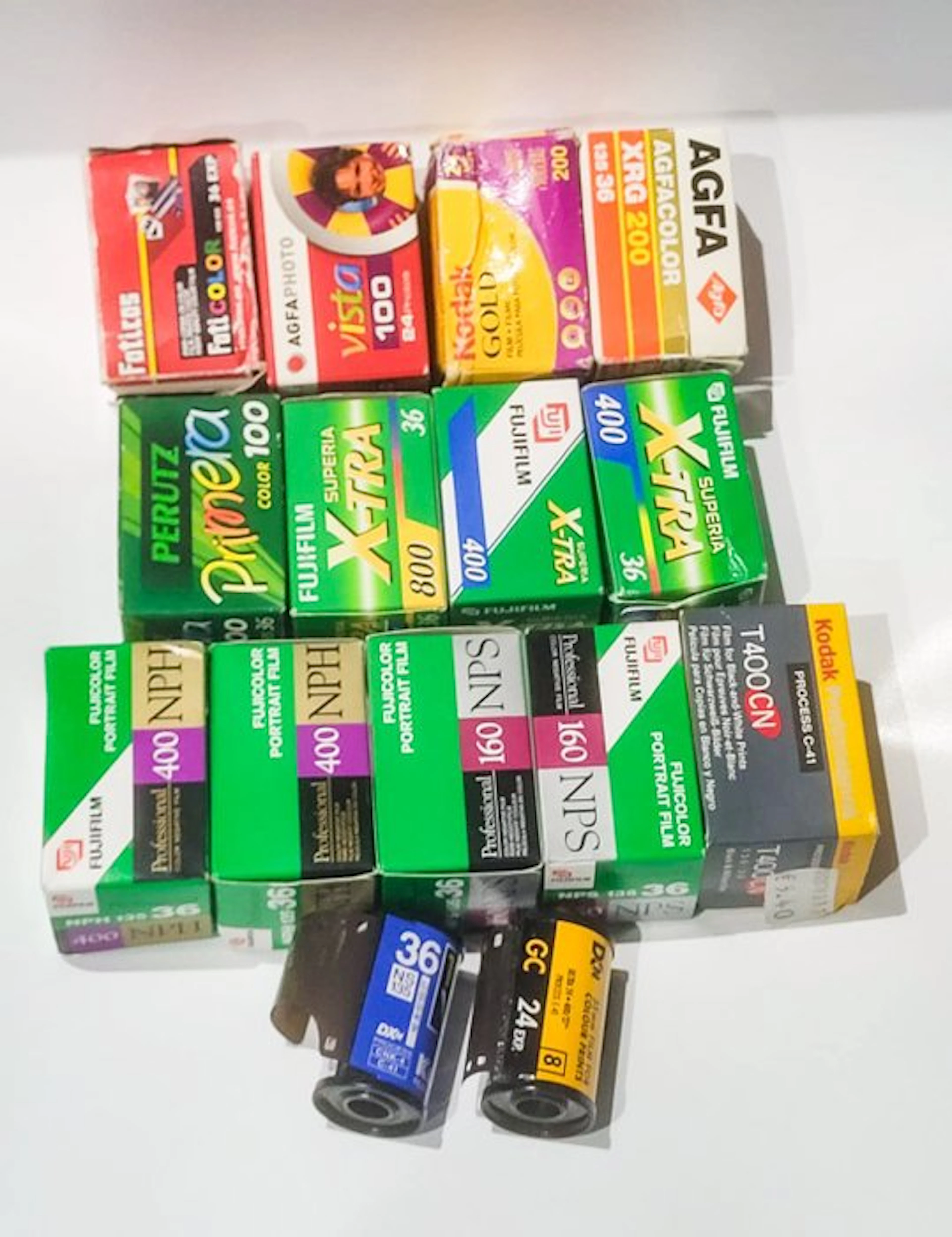 Agfa, Kodak, Konica, Fujifilm 35mm Unused film