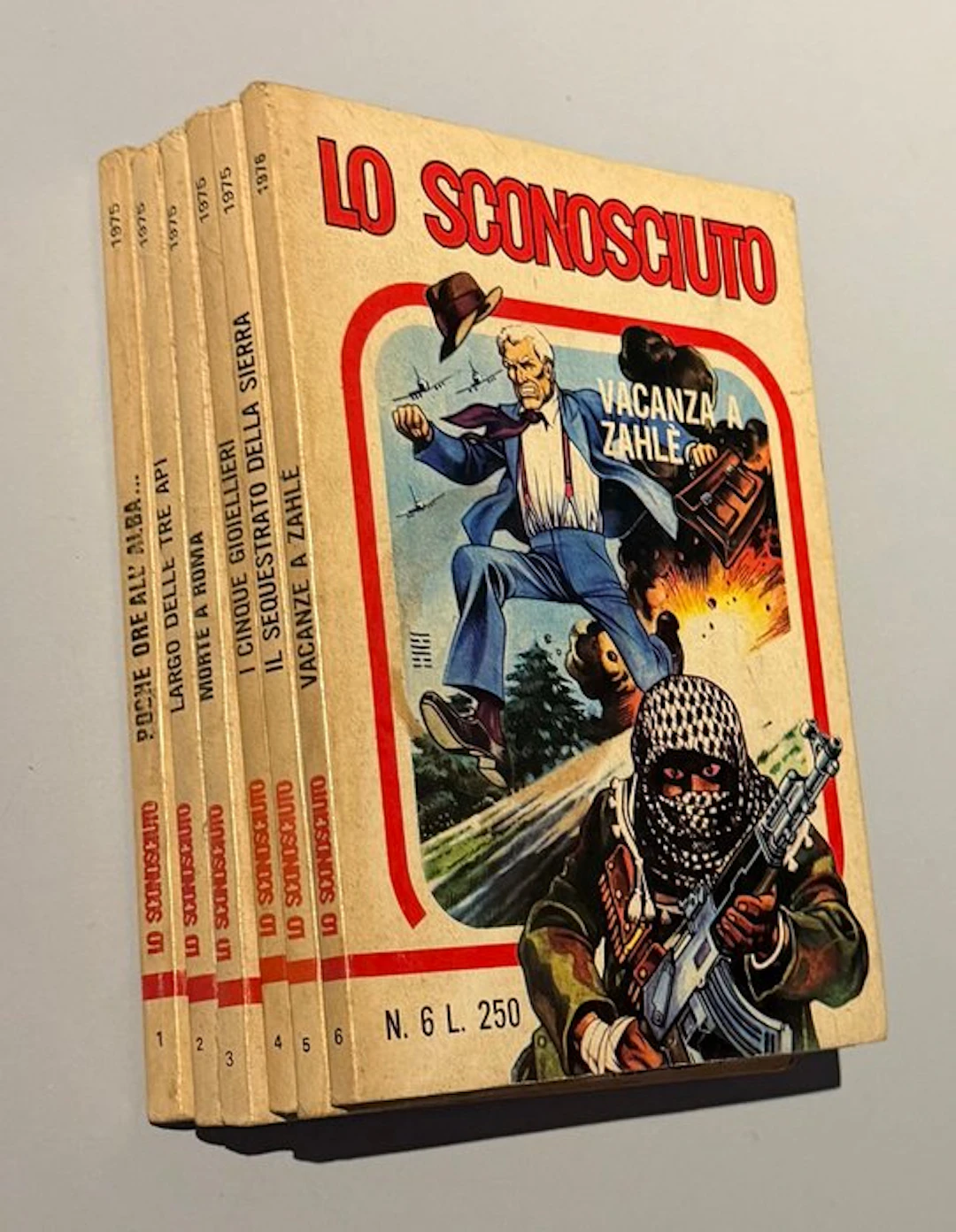 Lo Sconosciuto nn. 1/6 - collana completa - 6 Comic - 1975/1976