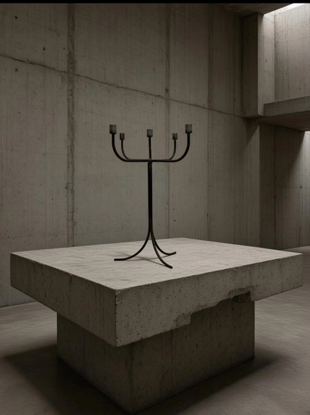 Candleholder - Wrought iron - Brutalist