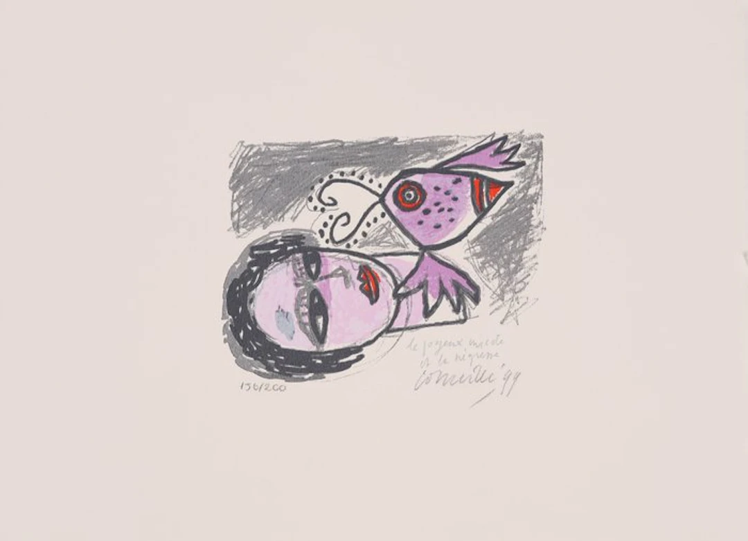 Corneille (1922-2010) - Le joyeux merle et la sirène