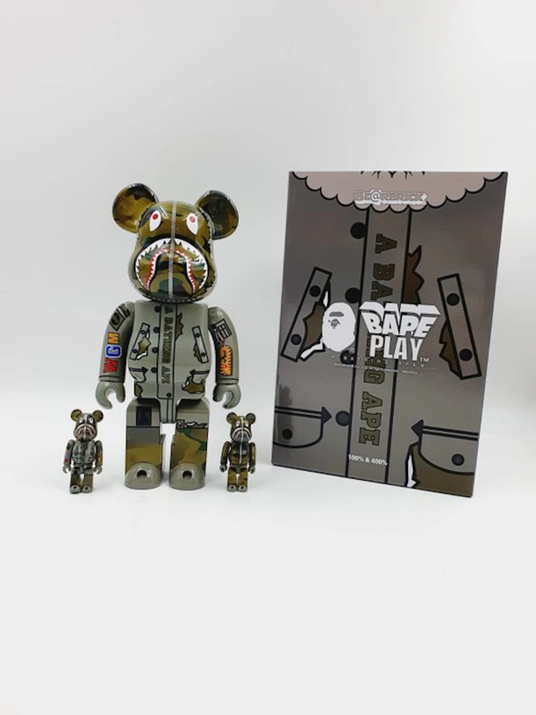NO RESERVE Bape x Medicom Toy Be@rbrick - Be@rbrick Bap x...