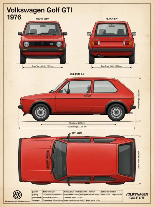Shmidt.Art - Volkswagen - Volkswagen Golf GTI - 1970s