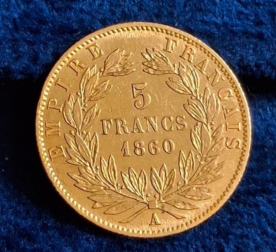 France. Napoléon III. 5 Francs 1860-A, Paris