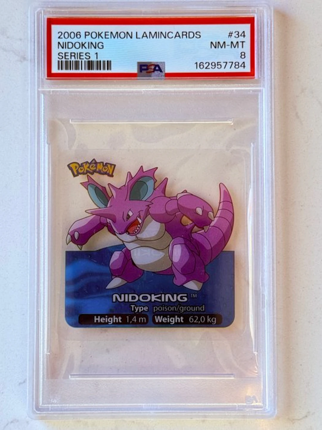 Pokémon - 1 Graded card - Nidoking 34 Foil - PSA 8 - Various sets