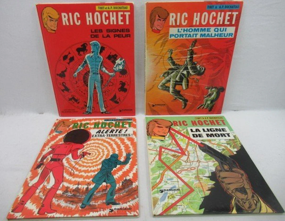 Ric Hochet - 4x C - 4 Album - First edition - 1971/1974