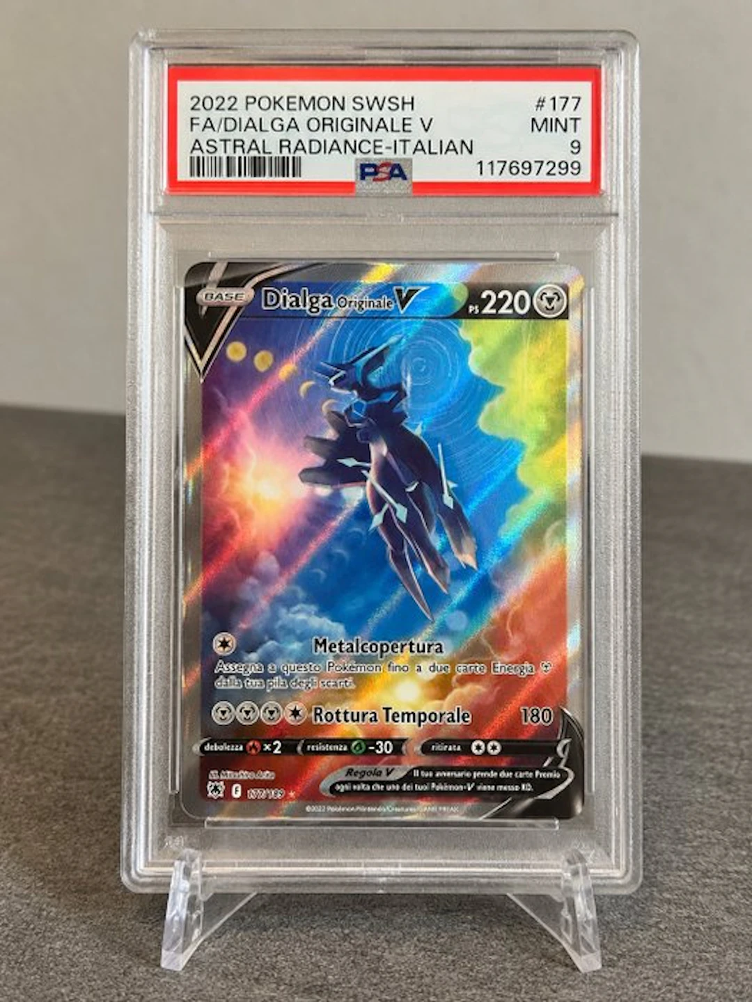 Pokémon - 1 Graded card - Dialga 177 Secret rare - PSA 9...