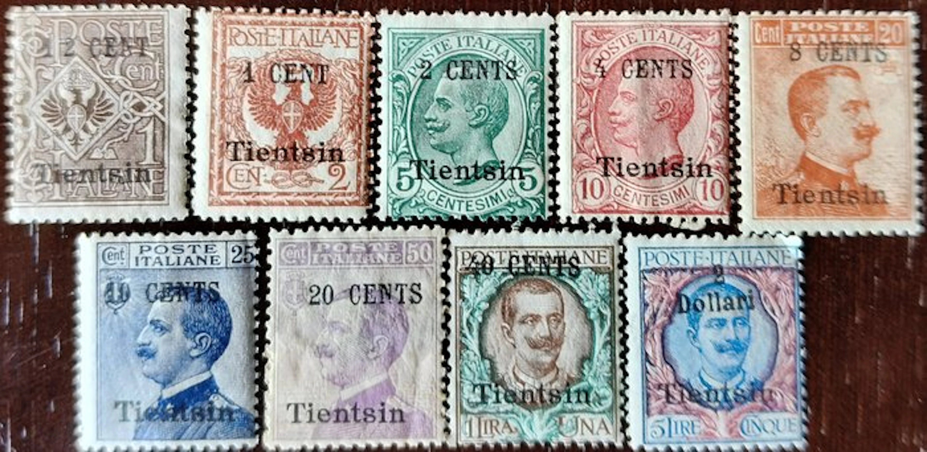 China - Italian post offices - Tientsin - Complete series...
