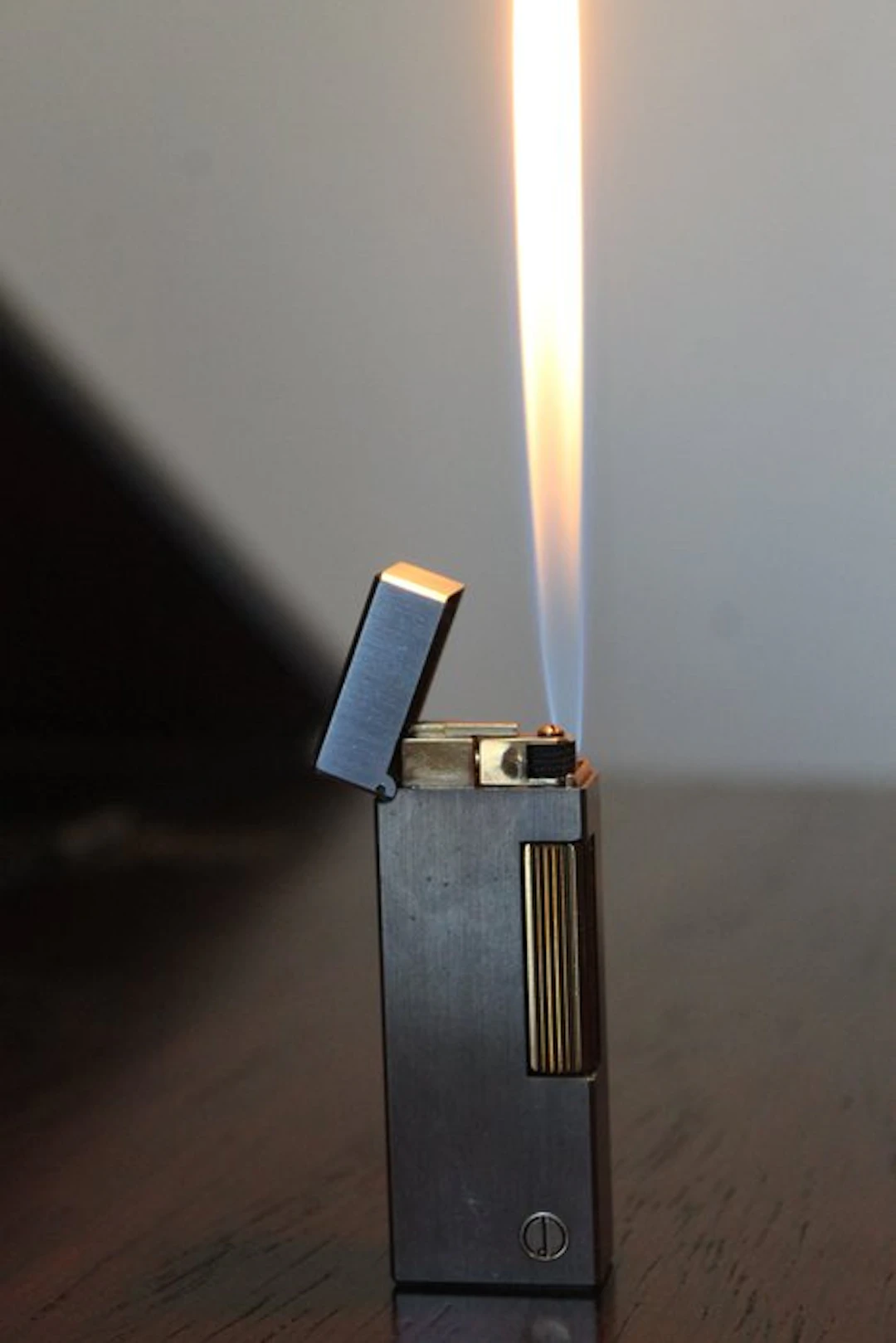 Dunhill - Rollagas - Lighter - Silver Finish, Gold plated