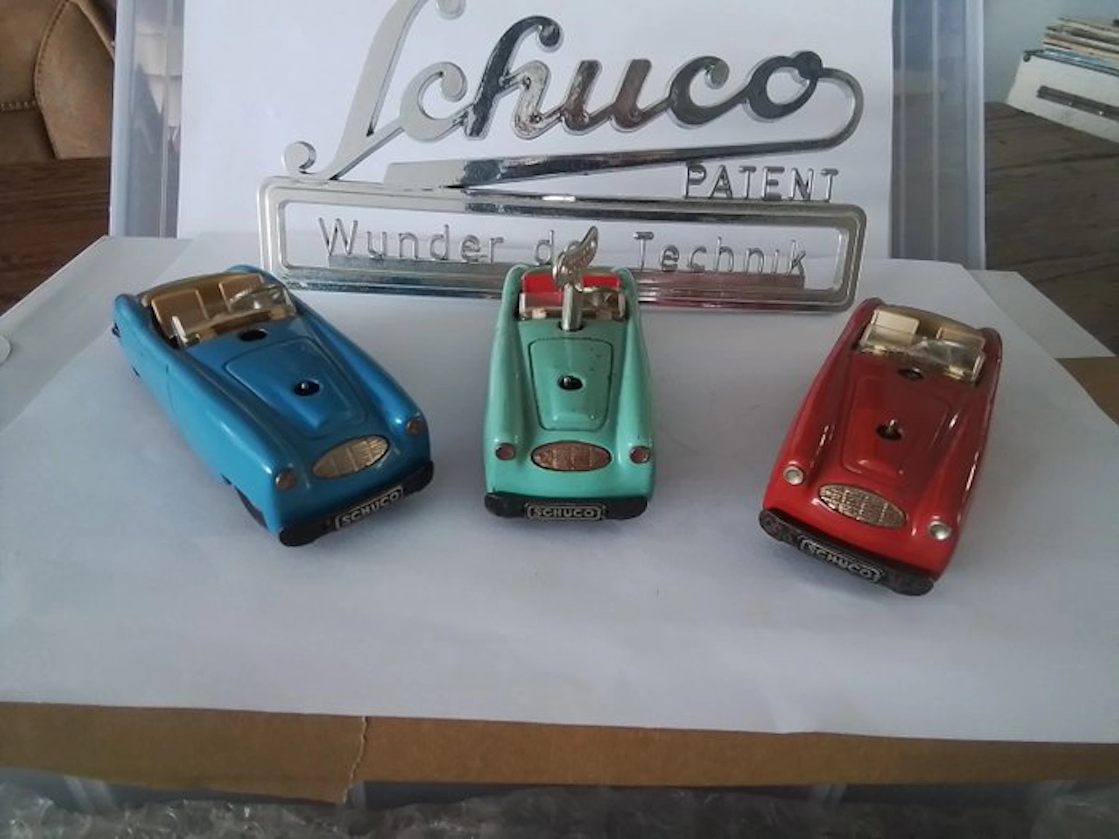 Schuco - Model car (3) - Schuco Varianto Cabriolet 3045 - All three