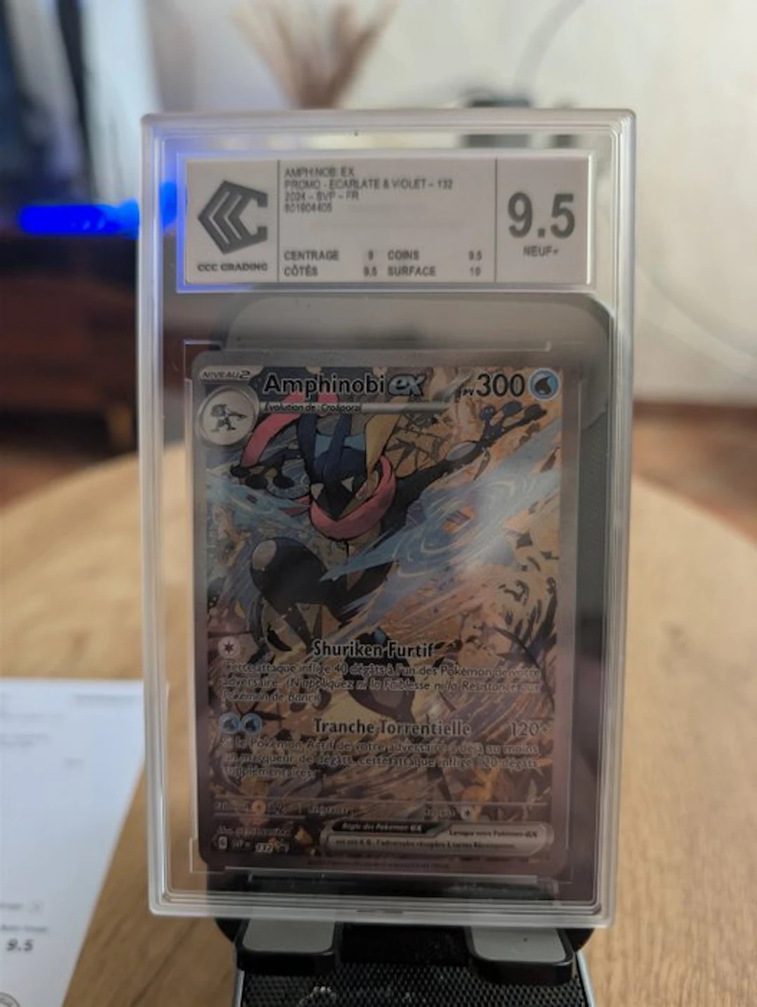 Pokémon - 1 Graded card - Amphinobi 132 Promo card