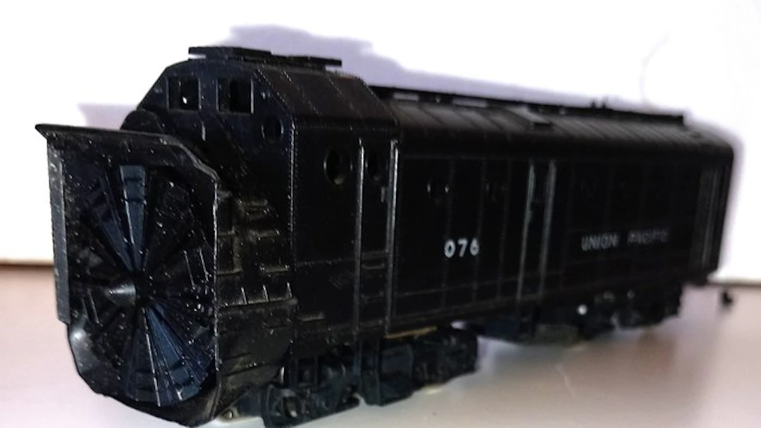 unbekannt (Athearn?) H0 - Steam locomotive with tender (1) - Snow blower