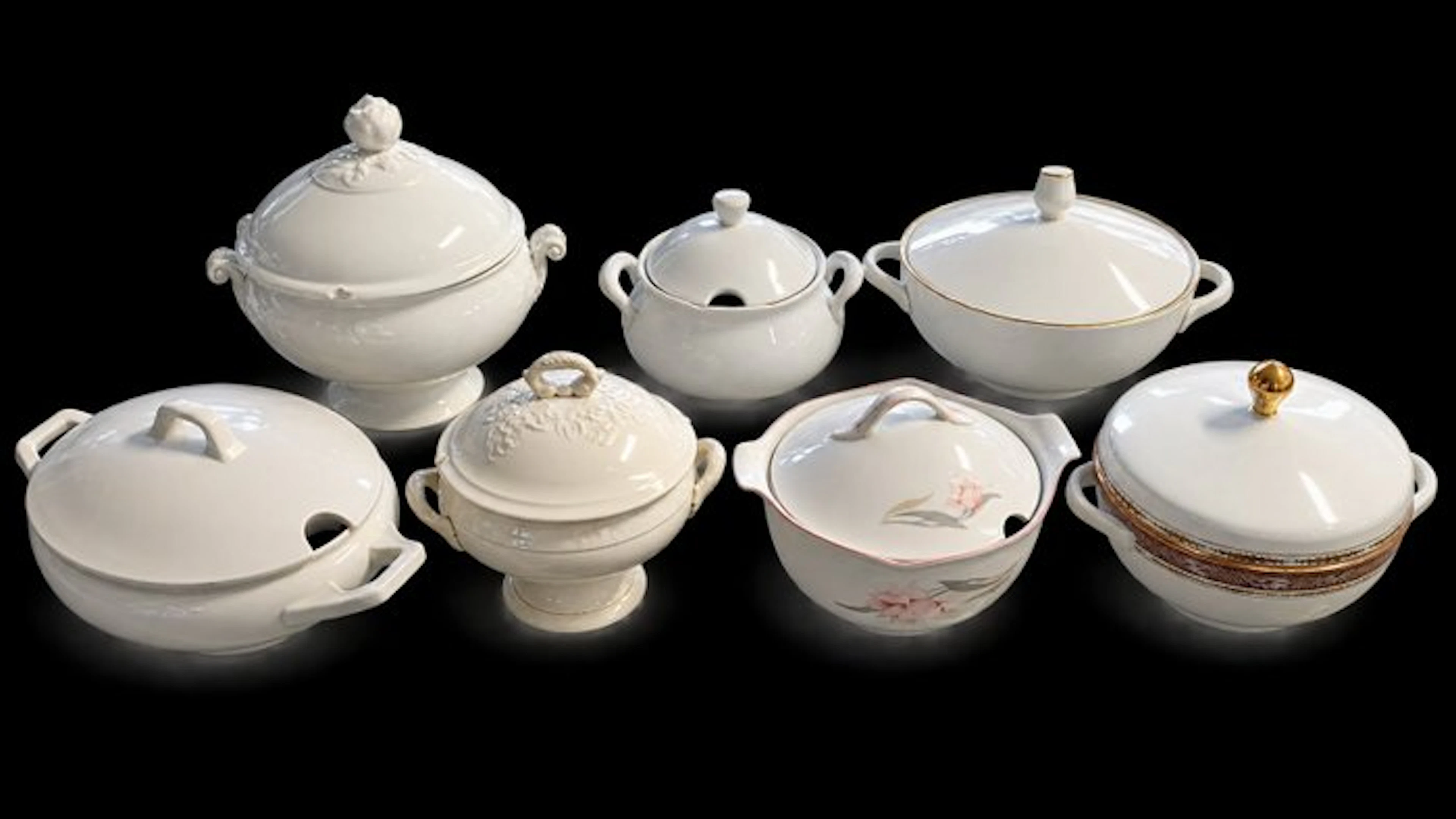 Richard Ginori, Johann Seltmann - Set of soup bowls (7) - Porcelain, Ceramic