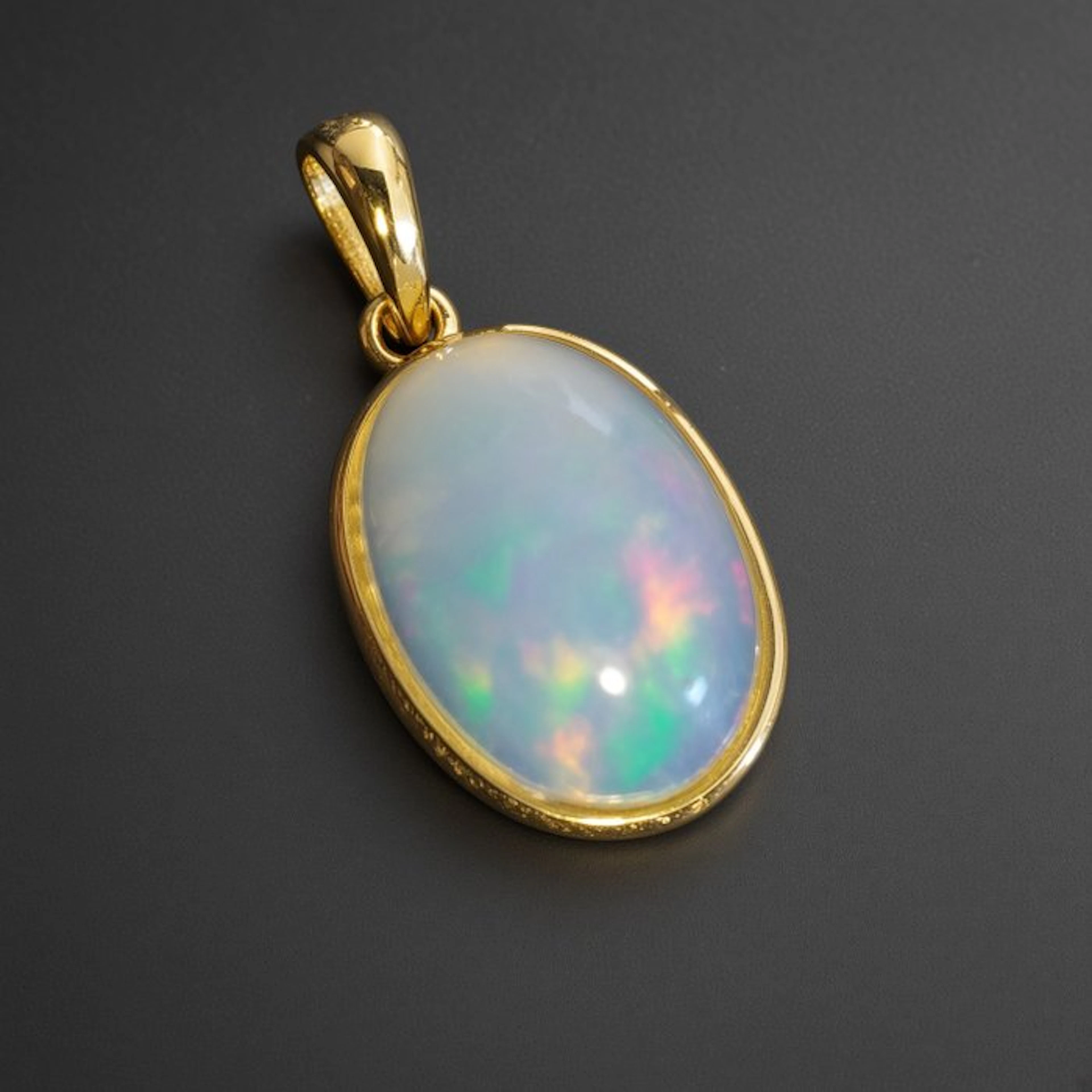 Welo opal pendant from Ethiopia