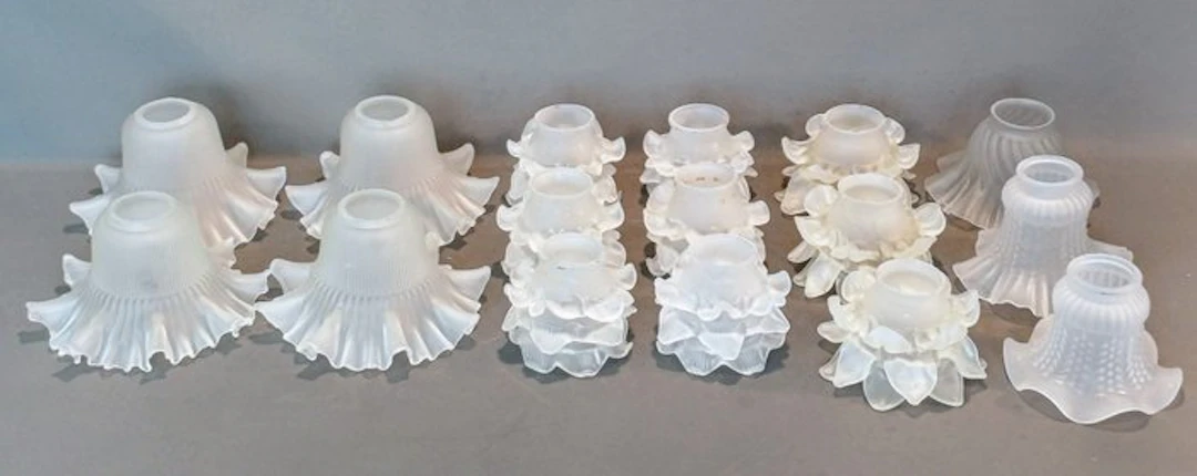 rok of bloemenkapjes voor verlichting - Lamp ornament (16) - Glass
