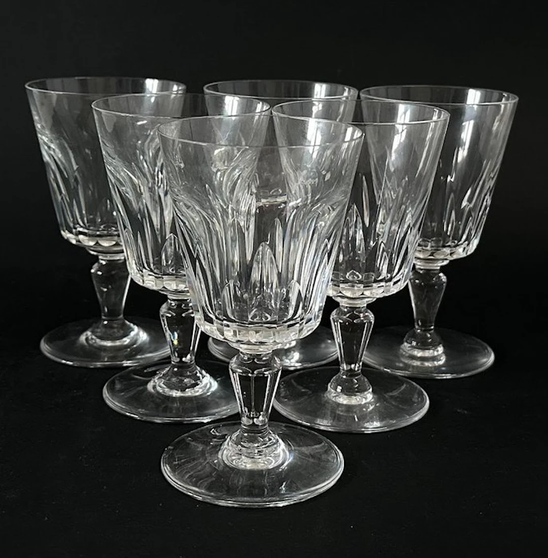 Baccarat Set 6 Bicchieri Vino in Cristallo Baccarat...