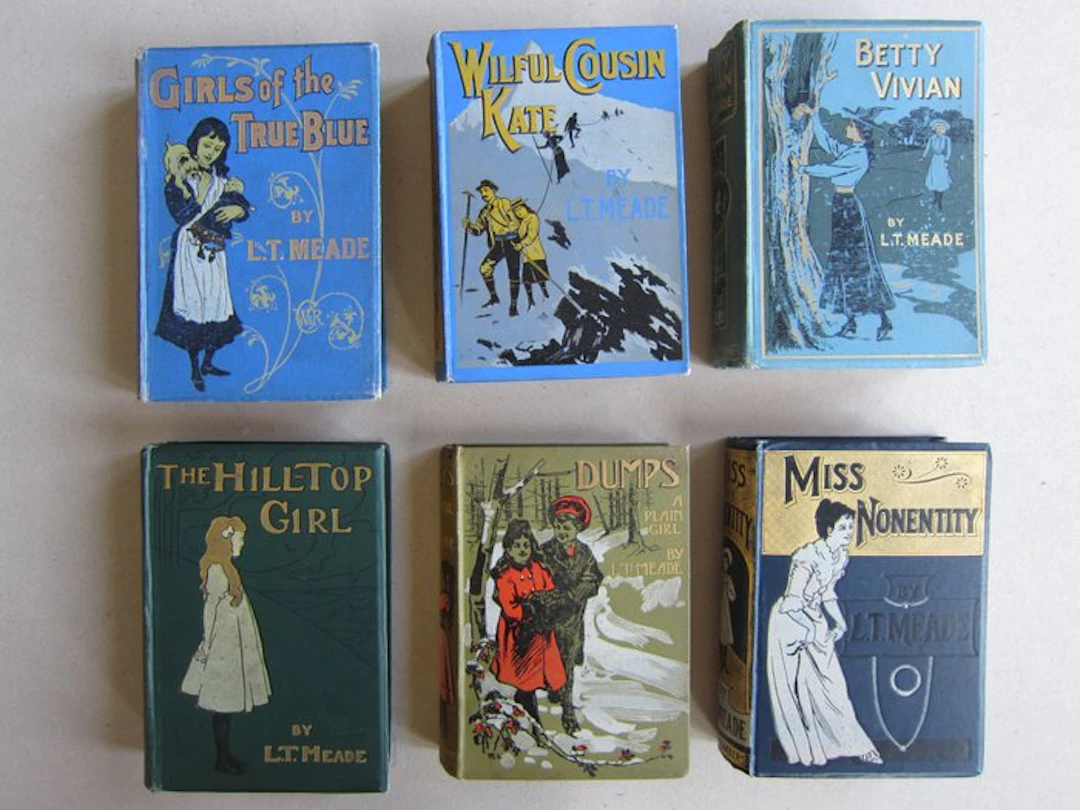 L.T. Meade - Lot of 6 original vintage hardback childrens books - 1901-1908