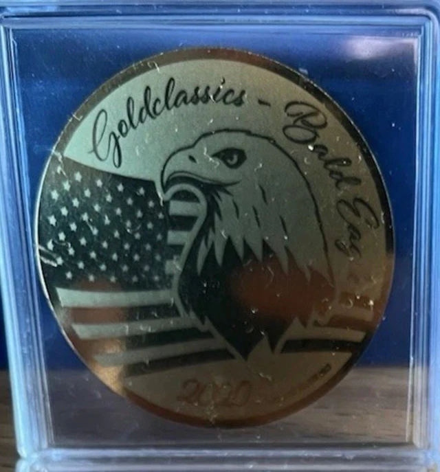 Congo. 100 Francs 2020 Bald Eagle - 1/200 Oz (.999) (No reserve price)