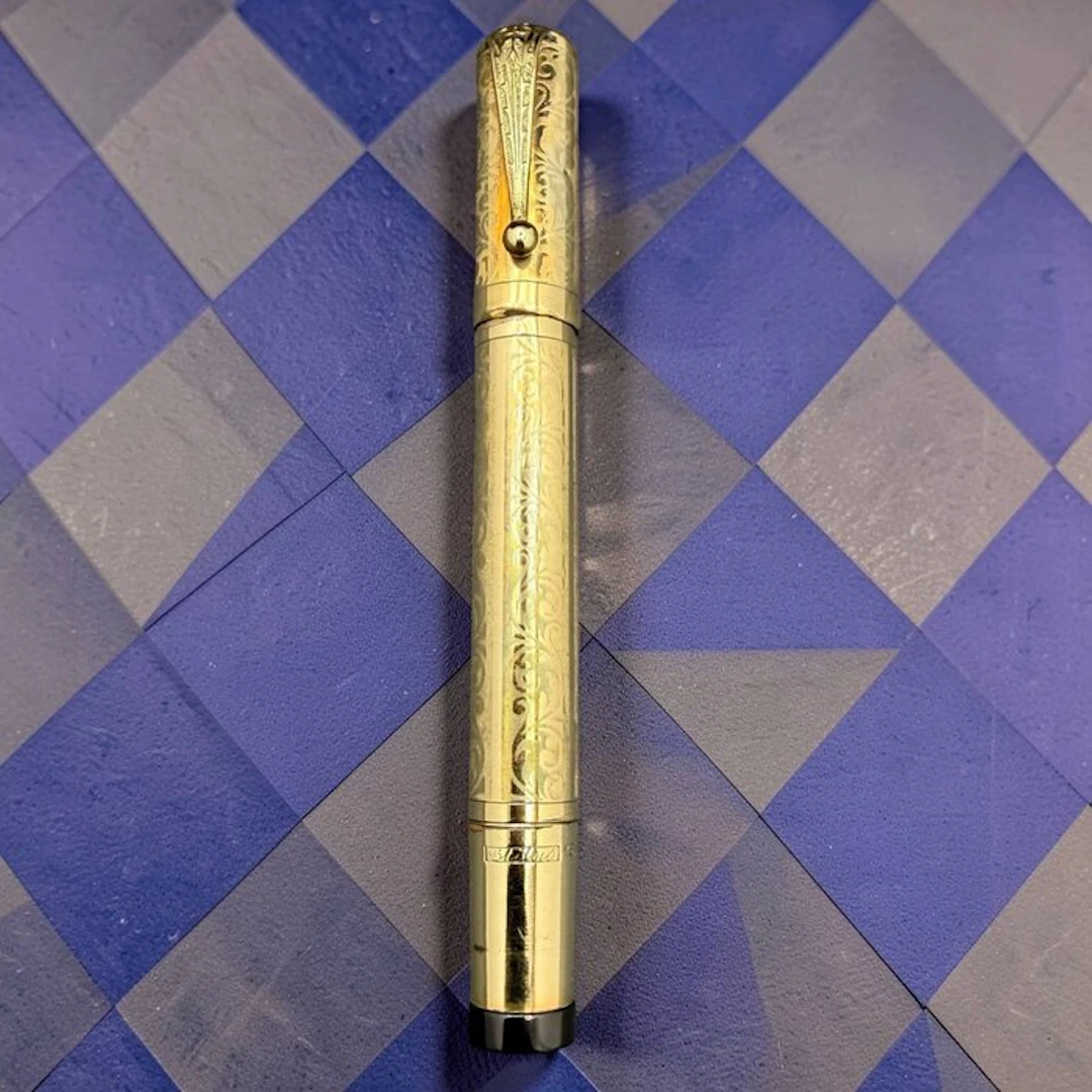 Stilus - Flat Top Overlay 18KR - No reserve price - Fountain pen