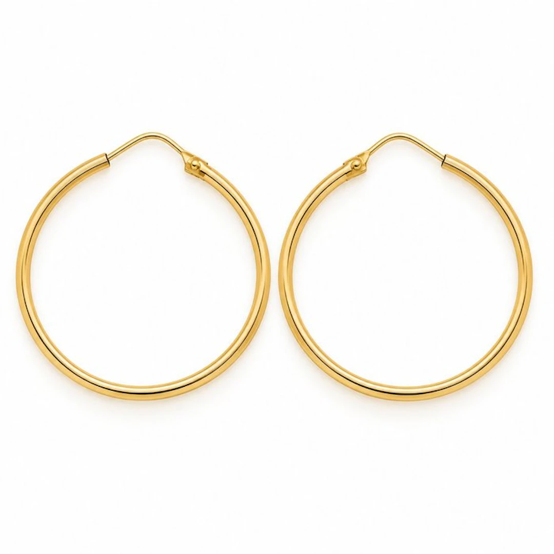 No reserve price - Earrings - 18 kt. Yellow gold - Made in Italy - Handmade