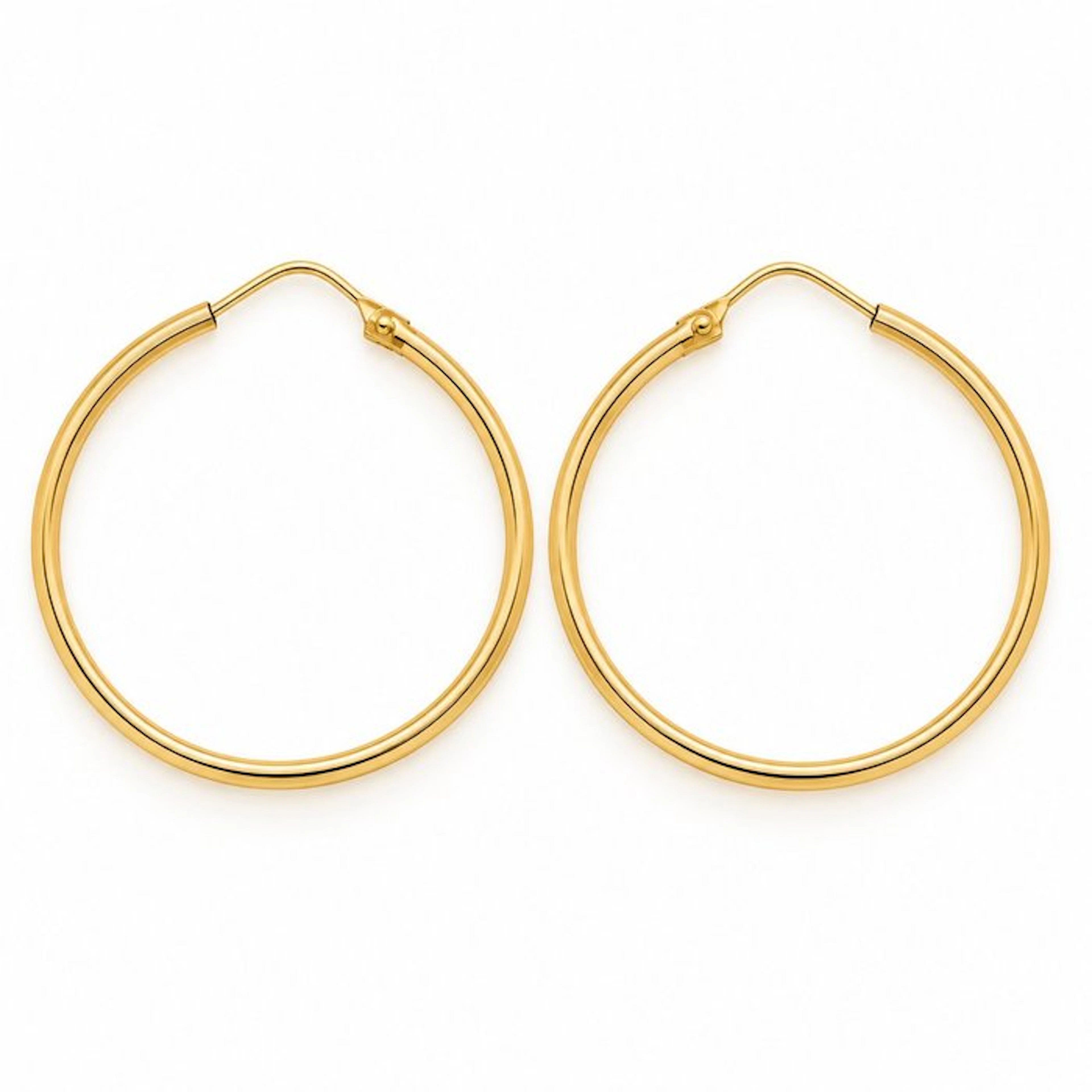 No reserve price - Earrings - 18 kt. Yellow gold - Made in Italy - Handmade