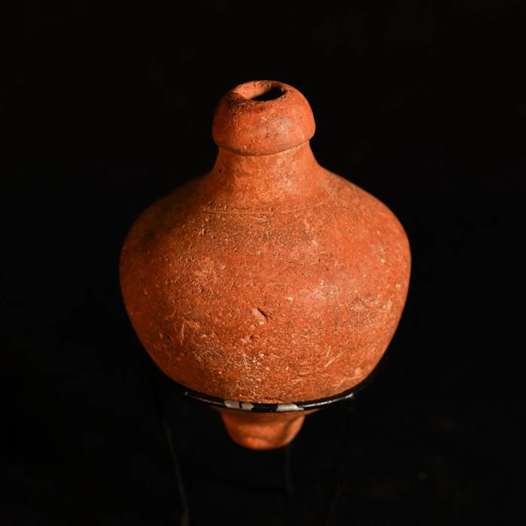 Byzantine Terracotta Fire grenade, 12 cm -Belonging to Ifergan Museum-