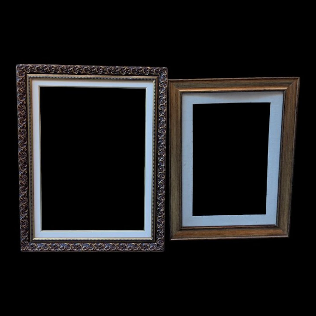 Frame - Large Vintage Italian Gilded Wooden Frame - Rococo Style - 70x50 cm