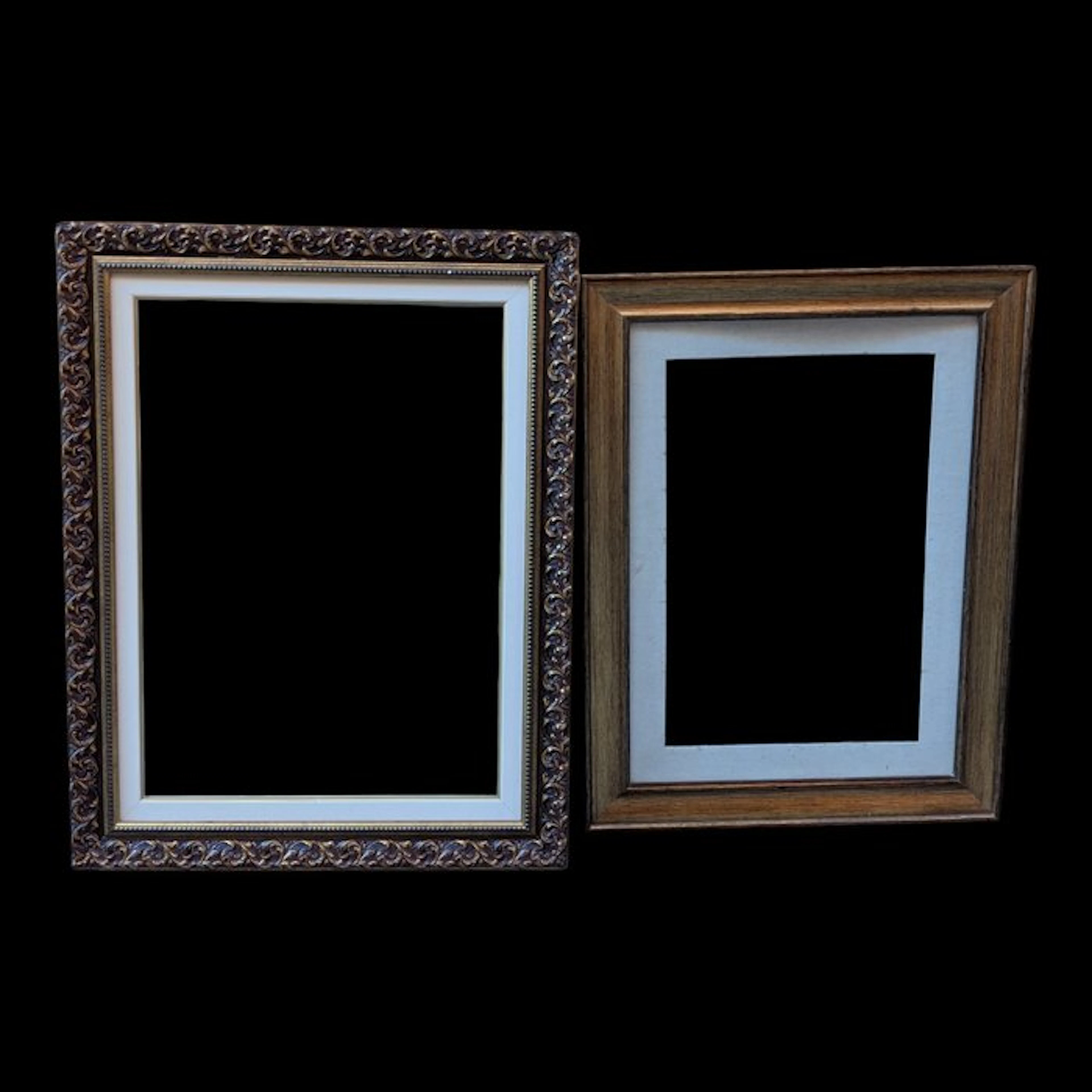 Frame - Large Vintage Italian Gilded Wooden Frame - Rococo Style - 70x50 cm