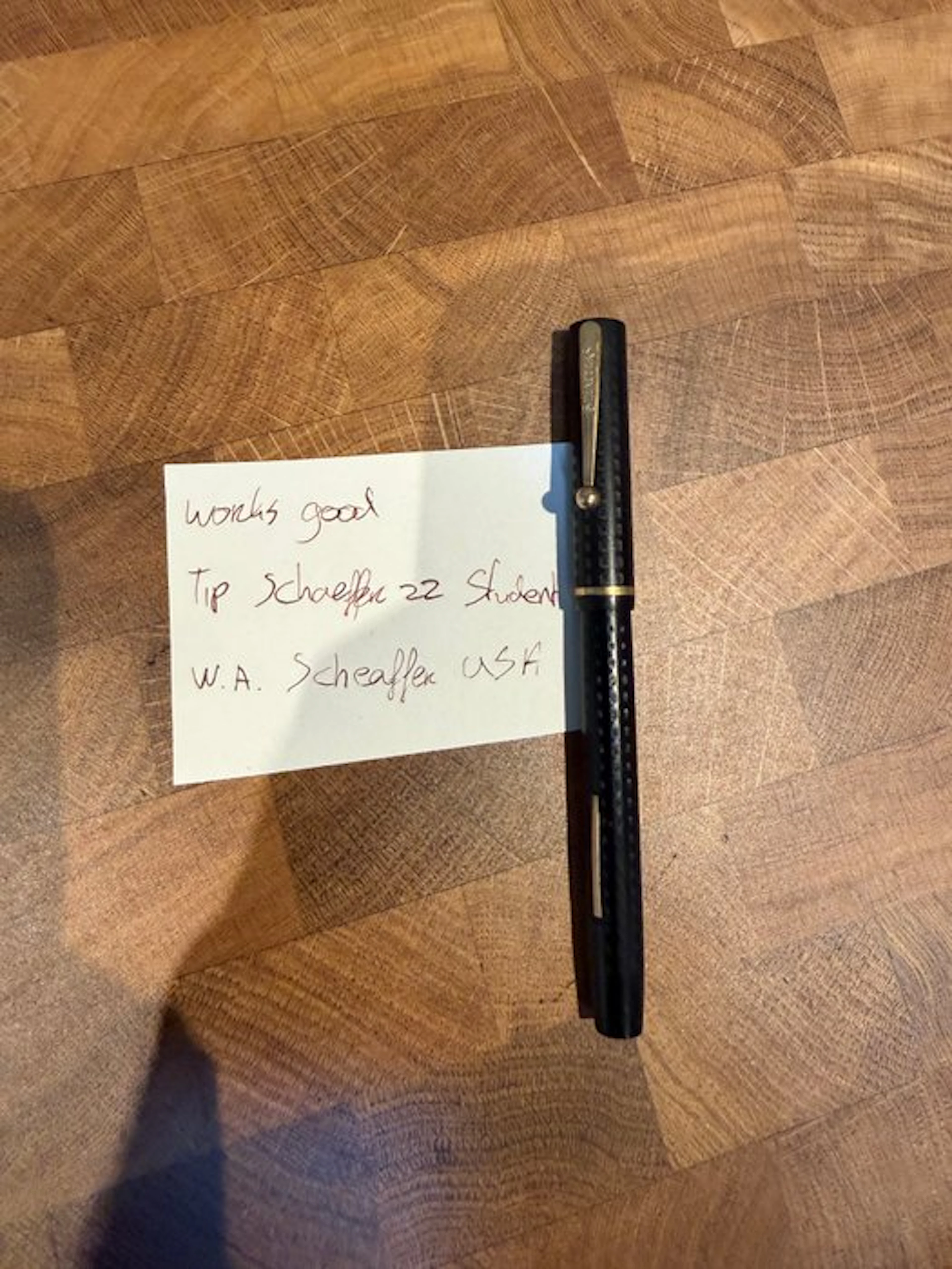 Sheaffer - student special #22 flat top - No reserve price - Fountain pen