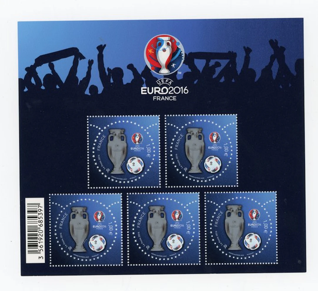 France 2016 - Rare UEFA block €1 - Yvert bloc n°137