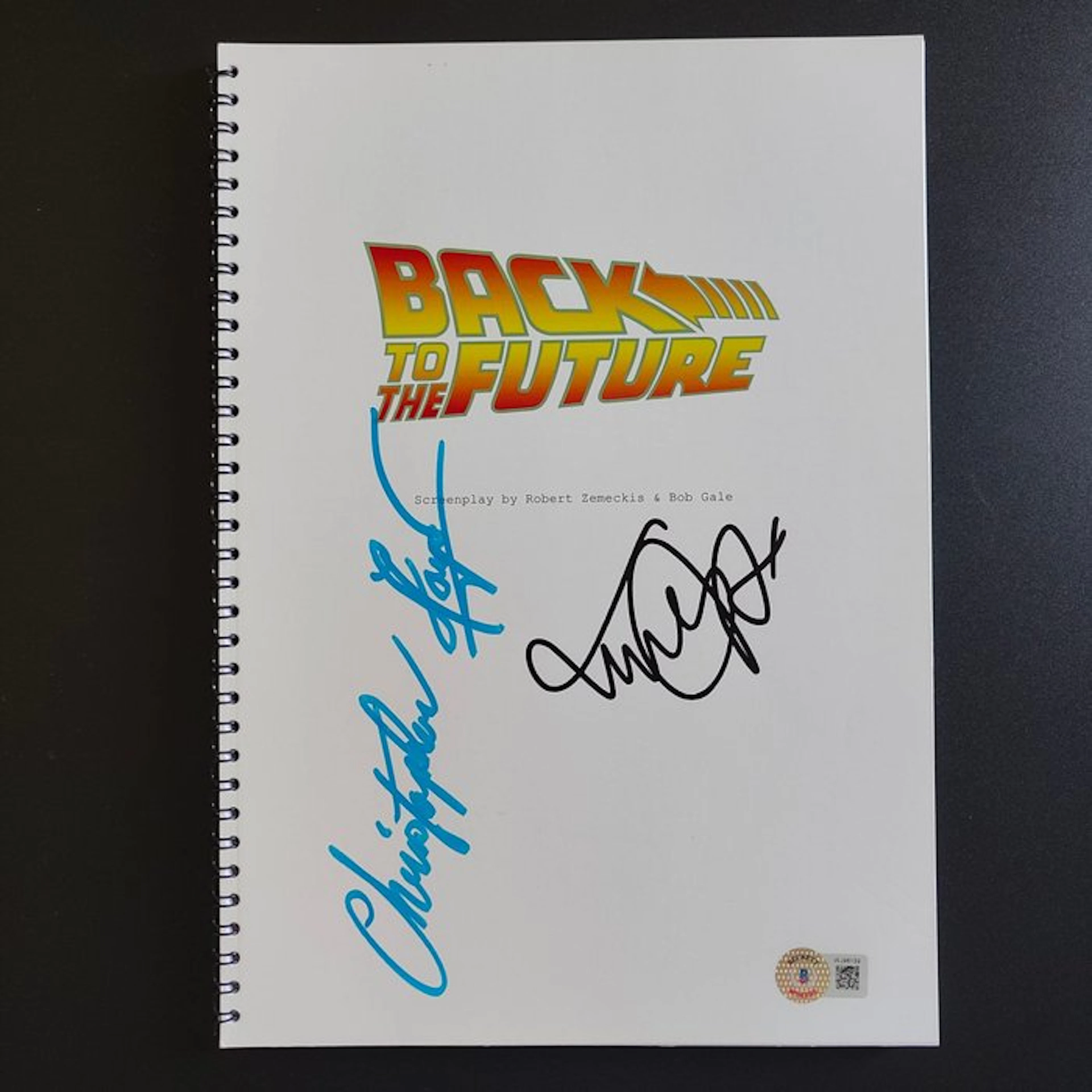 Back to the Future - Full Script Signed by Michael J