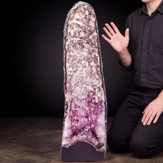 Purple Amethyst - Cathedral Geode - 66x18x18 cm- 18.5 kg