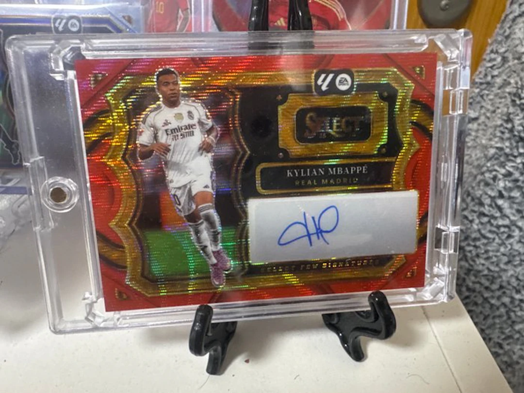 2024/25 Panini Select Kylian Mbappé SF-KM Autographed card