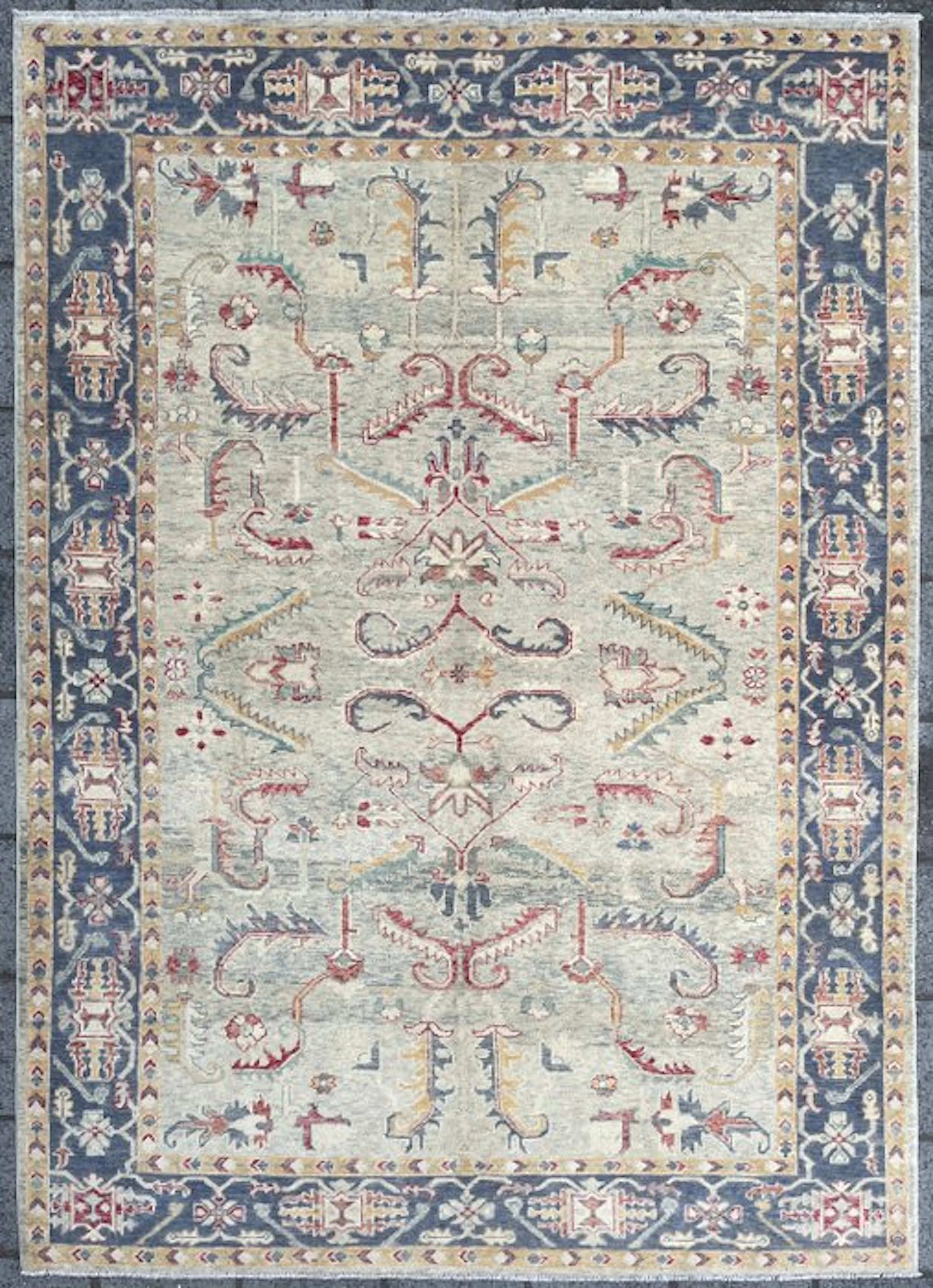 Afghan Art Deco Ziegler – (unused) - hand-knotted - wool...
