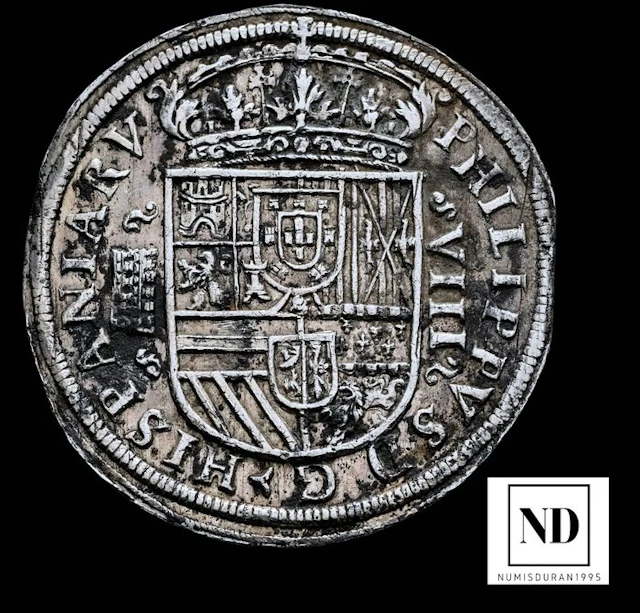 Spain. Felipe II. 8 Reales 1589 - Segovia - Oxidaciones